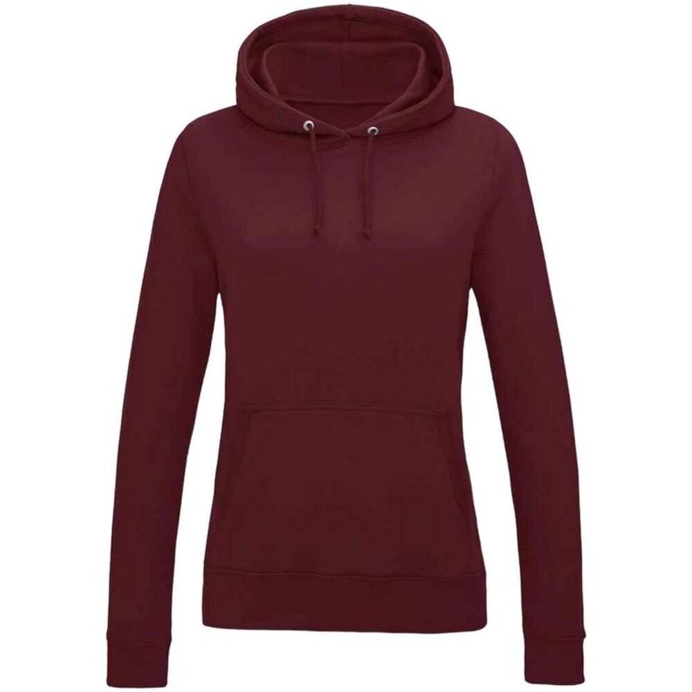 AWDis Womens/Ladies Girlie College Hoodie / Burgundy